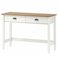 Maison Belfort Console Rivery - Pin massif - Blanc