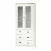 Maison Belfort Vitrine Rivery II - Pin massif - Blanc