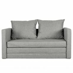 Fredriks Canapé convertible Sartell I - Tissu - Gris clair