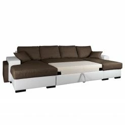 Fredriks Canapé panoramique Bardwell - Similicuir, tissu - Marron / Blanc -loftscape Boutique 1000218701 210202 11591400207 DETAILS P000000001000218701