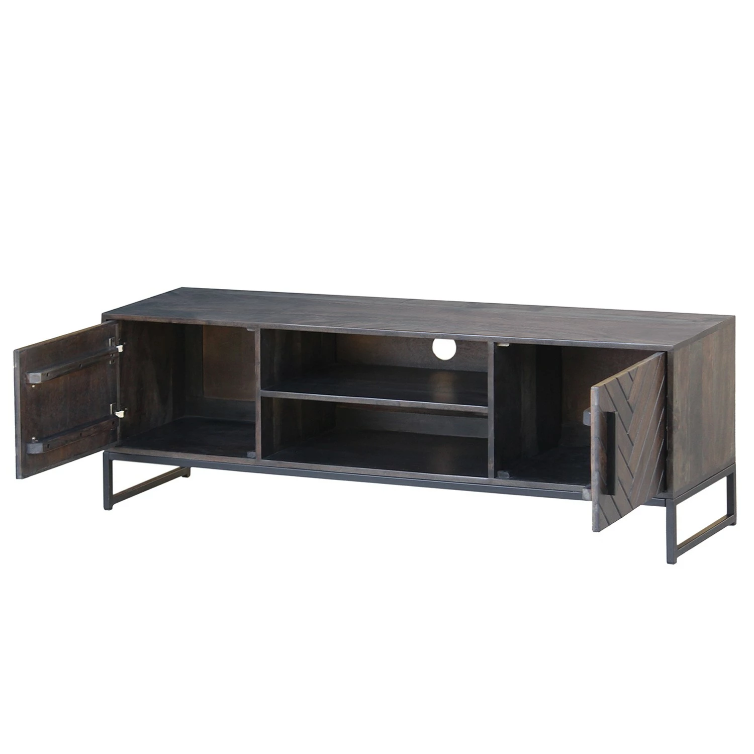 Jack & Alice Meuble TV Loga - Acacia massif / Fer - Acacia Gris 6 Jack & Alice Meuble TV Loga - Acacia massif / Fer - Acacia Gris – Image 4