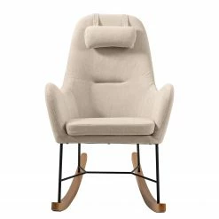 Mørteens Rocking chair Harpster - Tissu - Cappuccino -loftscape Boutique 1000219528 210205 06344000002 DETAILS P000000001000219528