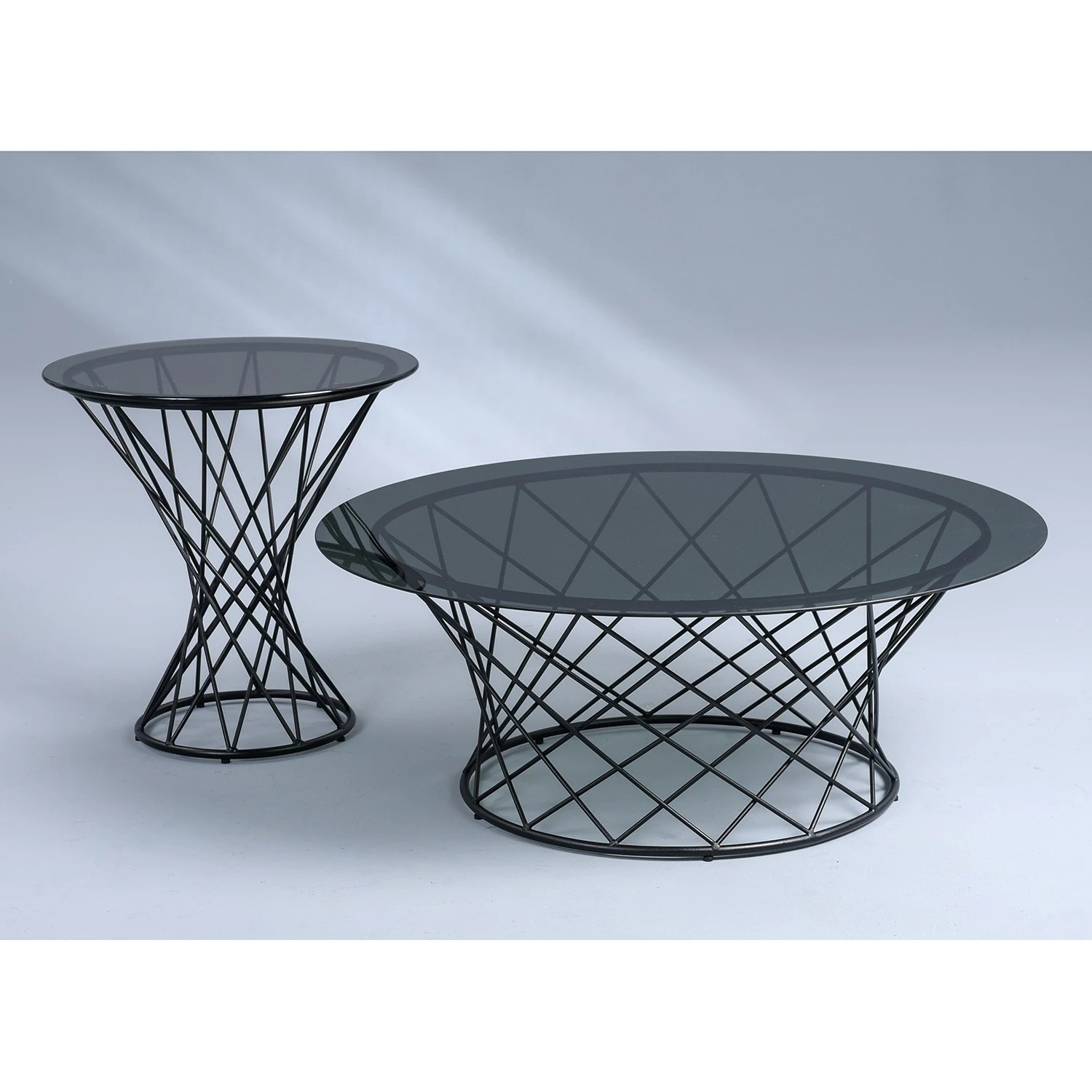 Loftscape Bout de canapé Dudley - Verre / Métal - Noir 4 Loftscape Bout de canapé Dudley - Verre / Métal - Noir – Image 2