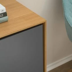 Studio Copenhagen Buffet Danica - Placage en bois véritable - Gris foncé mat / Frêne -loftscape Boutique 1000220479 201113 13034900051 DETAILS P000000001000220479