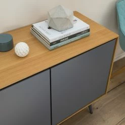 Studio Copenhagen Buffet Danica - Placage en bois véritable - Gris foncé mat / Frêne -loftscape Boutique 1000220479 201113 13035100052 DETAILS P000000001000220479