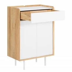 Studio Copenhagen Commode Noovi - Partiellement en chêne sauvage massif - Blanc / Chêne sauvage -loftscape Boutique 1000220567 200820 08051000007 DETAILS P000000001000220567