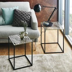 Loftscape Bout de canapé Bountiful II (lot de 2) - Métal - Bronze vieilli / Noir -loftscape Boutique 1000221666 200812 13171000061 MOOD DETAILS P000000001000221666 mood