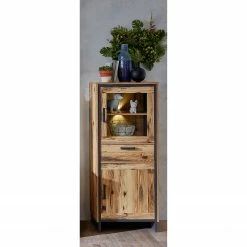 Ridgevalley Ensemble meubles TV Priay I (4 éléments) - Avec éclairage - Imitation mélèze / Graphite -loftscape Boutique 1000221767 200831 14271700003 MOOD DETAILS P000000001000221767 mood