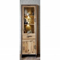 Ridgevalley Ensemble meubles TV Priay I (4 éléments) - Avec éclairage - Imitation mélèze / Graphite -loftscape Boutique 1000221767 200831 14271700006 DETAILS P000000001000221767