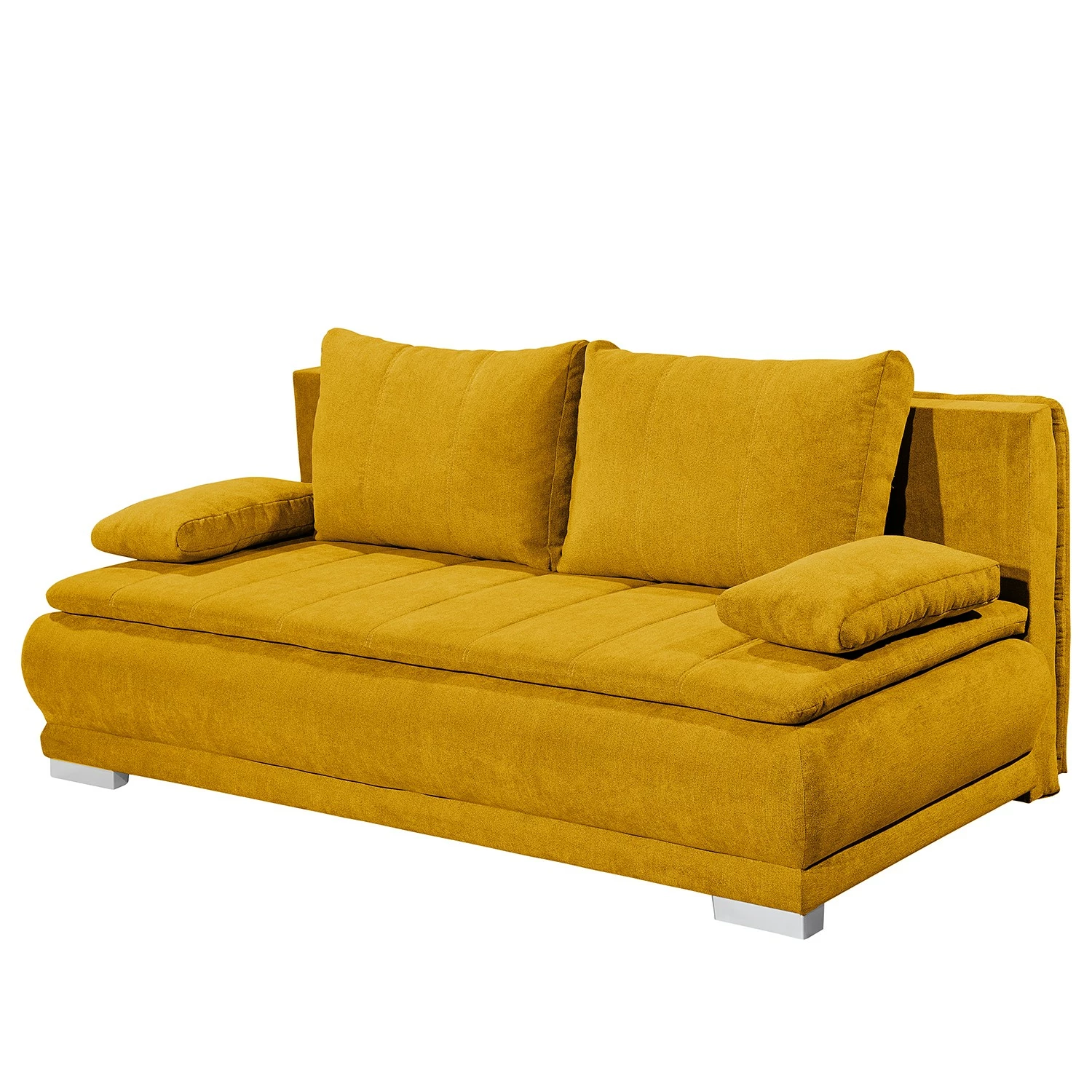 Fredriks Canapé convertible Redhill - Microfibre - Microfibre Ranu: Jaune moutarde 3 Fredriks Canapé convertible Redhill - Microfibre - Microfibre Ranu: Jaune moutarde