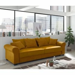 Fredriks Canapé convertible Marcola - Tissu, microfibre - Microfibre Salvo: Ocre -loftscape Boutique 1000222176 201119 09424000540 MOOD DETAILS P000000001000222176 mood