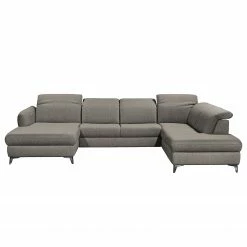 Fredriks Canapé panoramique Glenmoore - Tissu - Tissu Ganum: Gris minéral - Méridienne courte à gauche / longue à droite (vue de face) -loftscape Boutique 1000222220 201113 21120200175 DETAILS P000000001000222220