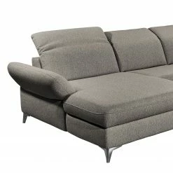 Fredriks Canapé panoramique Glenmoore - Tissu - Tissu Ganum: Gris minéral - Méridienne courte à gauche / longue à droite (vue de face) -loftscape Boutique 1000222220 201113 21122500181 DETAILS P000000001000222220