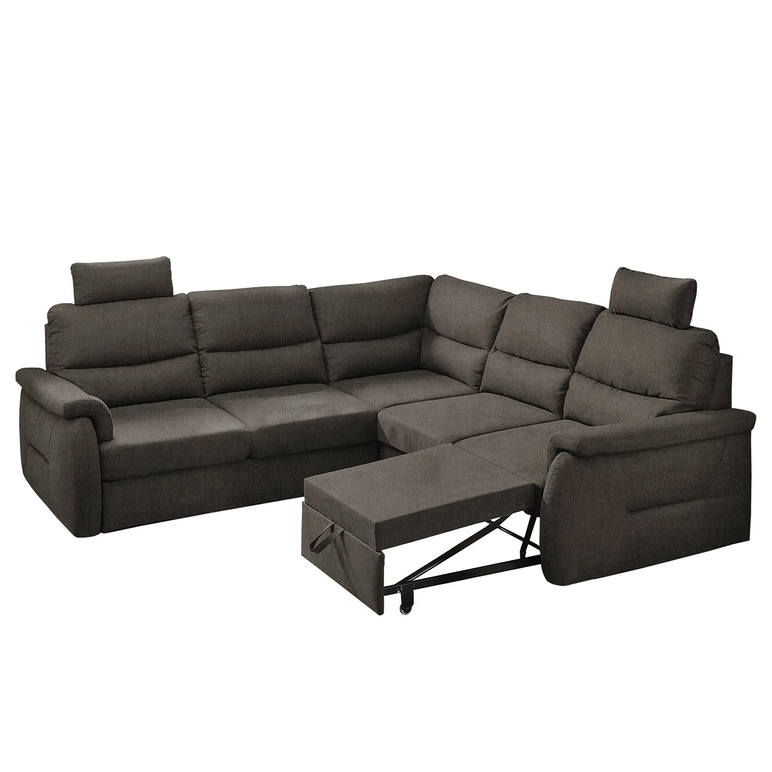 Fredriks Canapé d’angle Gladwin - Microfibre Ranu: Gris minéral - Fonction lit à gauche (vue de face) 9 Fredriks Canapé d’angle Gladwin - Microfibre Ranu: Gris minéral - Fonction lit à gauche (vue de face) – Image 7