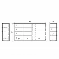 Germania Buffet Oakland II - Blanc -loftscape Boutique 1000223281 200826 06235900040 SKETCH DETAILS P000000001000223281 sketch