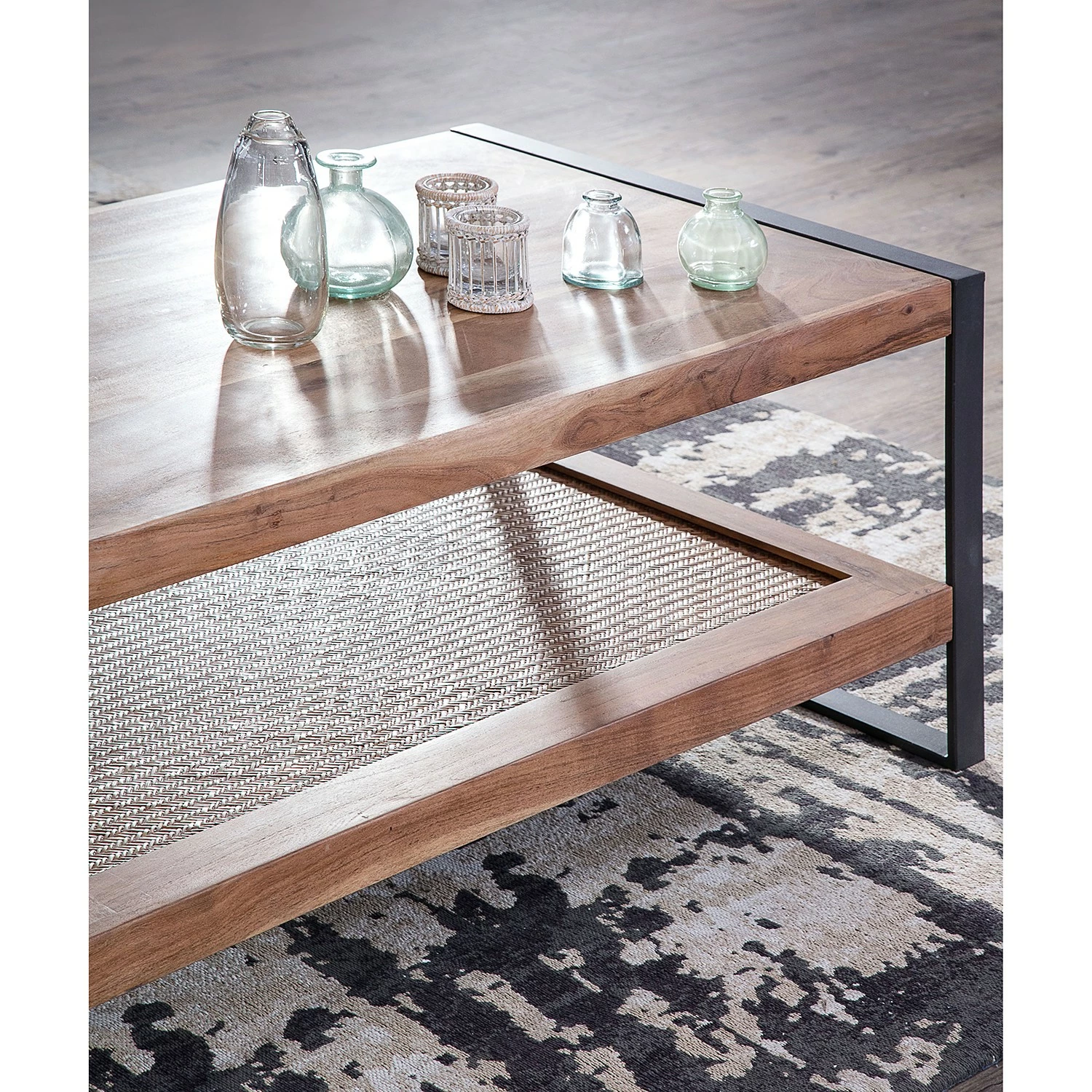 Ars manufacti Table basse Leyma - Rotin / Acacia massif - Acacia / Anthracite 9 Ars manufacti Table basse Leyma - Rotin / Acacia massif - Acacia / Anthracite – Image 7