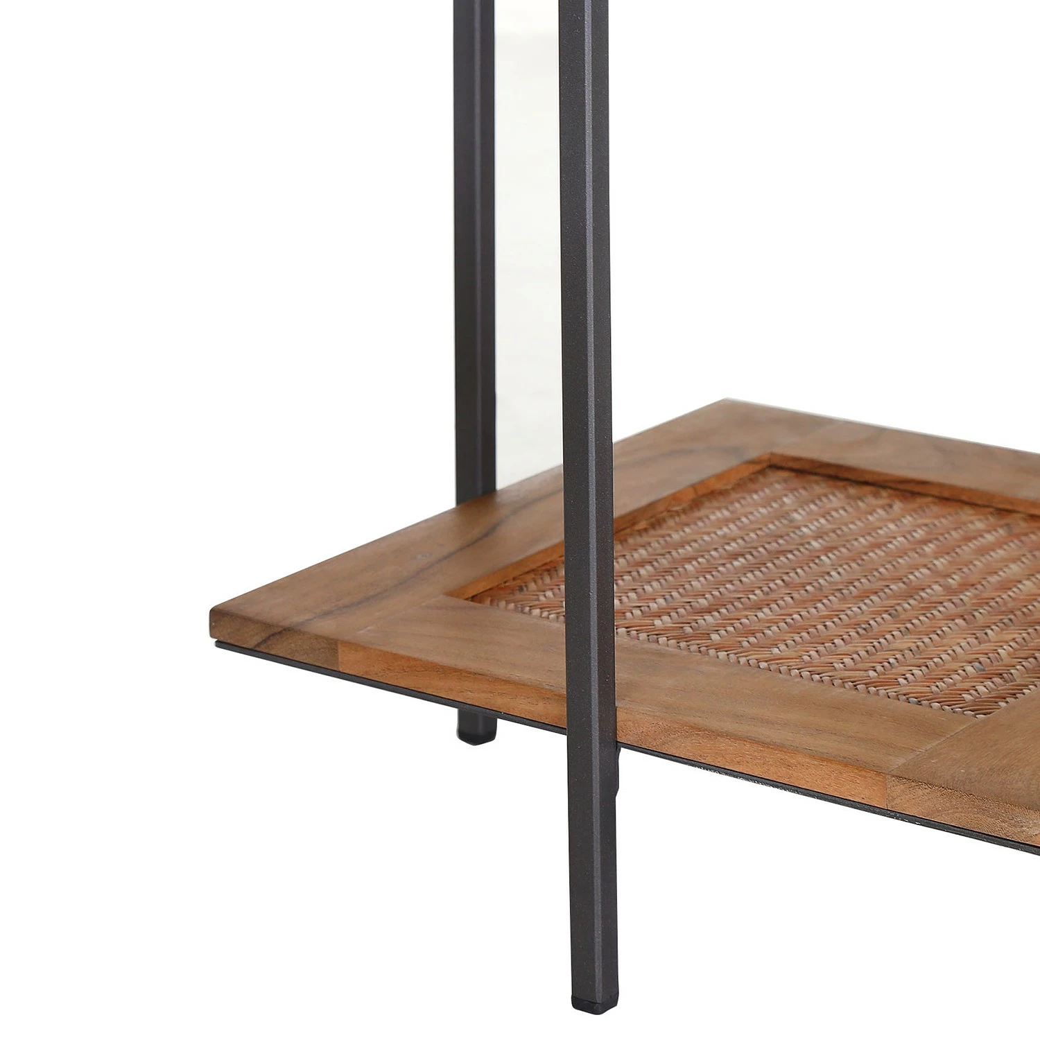 Ars manufacti Bouts de canapé Timba (lot de 2) - Rotin / Acacia massif - Acacia / Anthracite 5 Ars manufacti Bouts de canapé Timba (lot de 2) - Rotin / Acacia massif - Acacia / Anthracite – Image 3