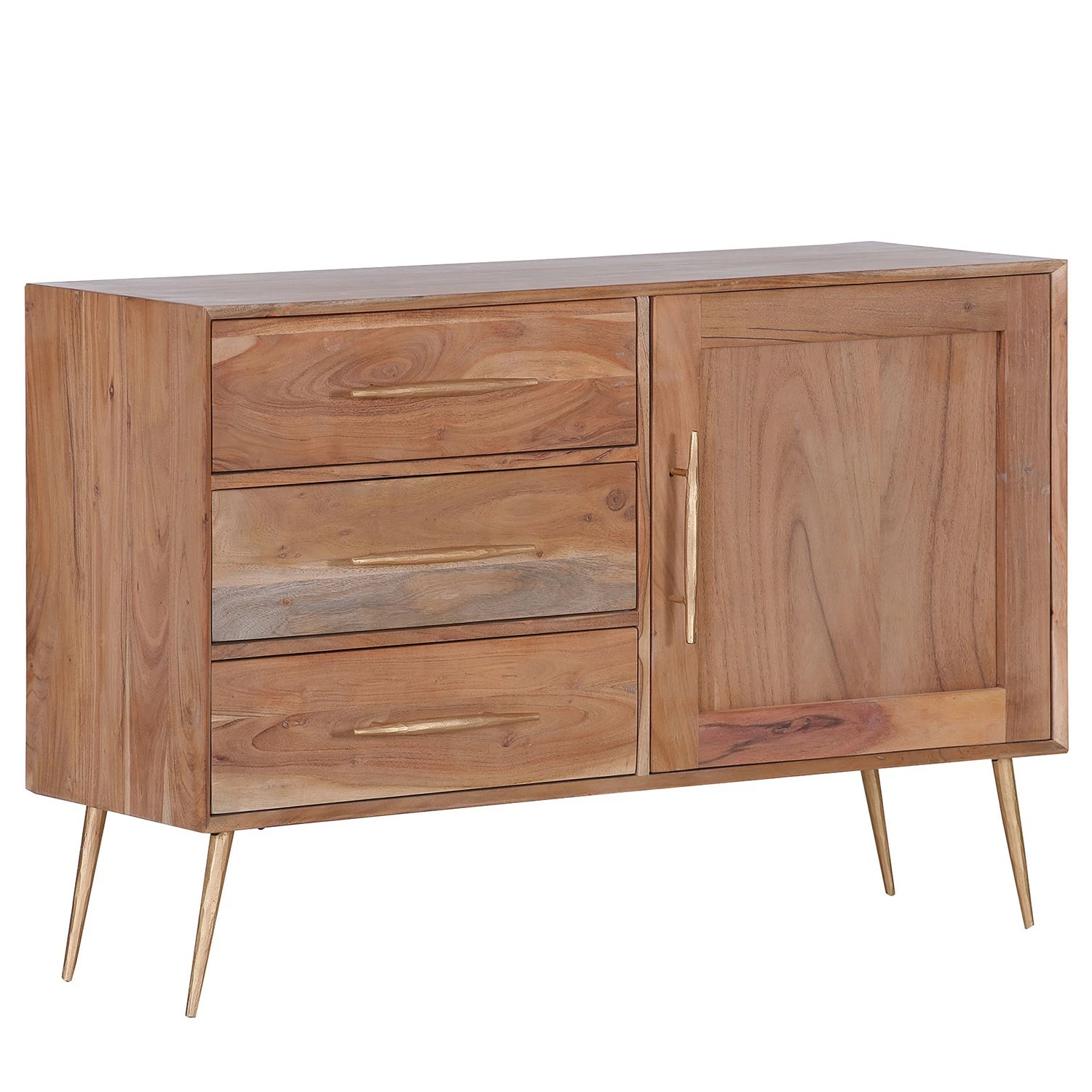 Ars manufacti Commode Bowdon - Cannage / Acacia massif / Acacia / Doré 4 Ars manufacti Commode Bowdon - Cannage / Acacia massif / Acacia / Doré – Image 2