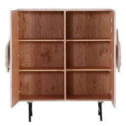 Red Living Buffet Loveland - Placage en bois véritable / Métal - Chêne clair / Chêne noir -loftscape Boutique 1000223493 200826 12360500071 DETAILS P000000001000223493