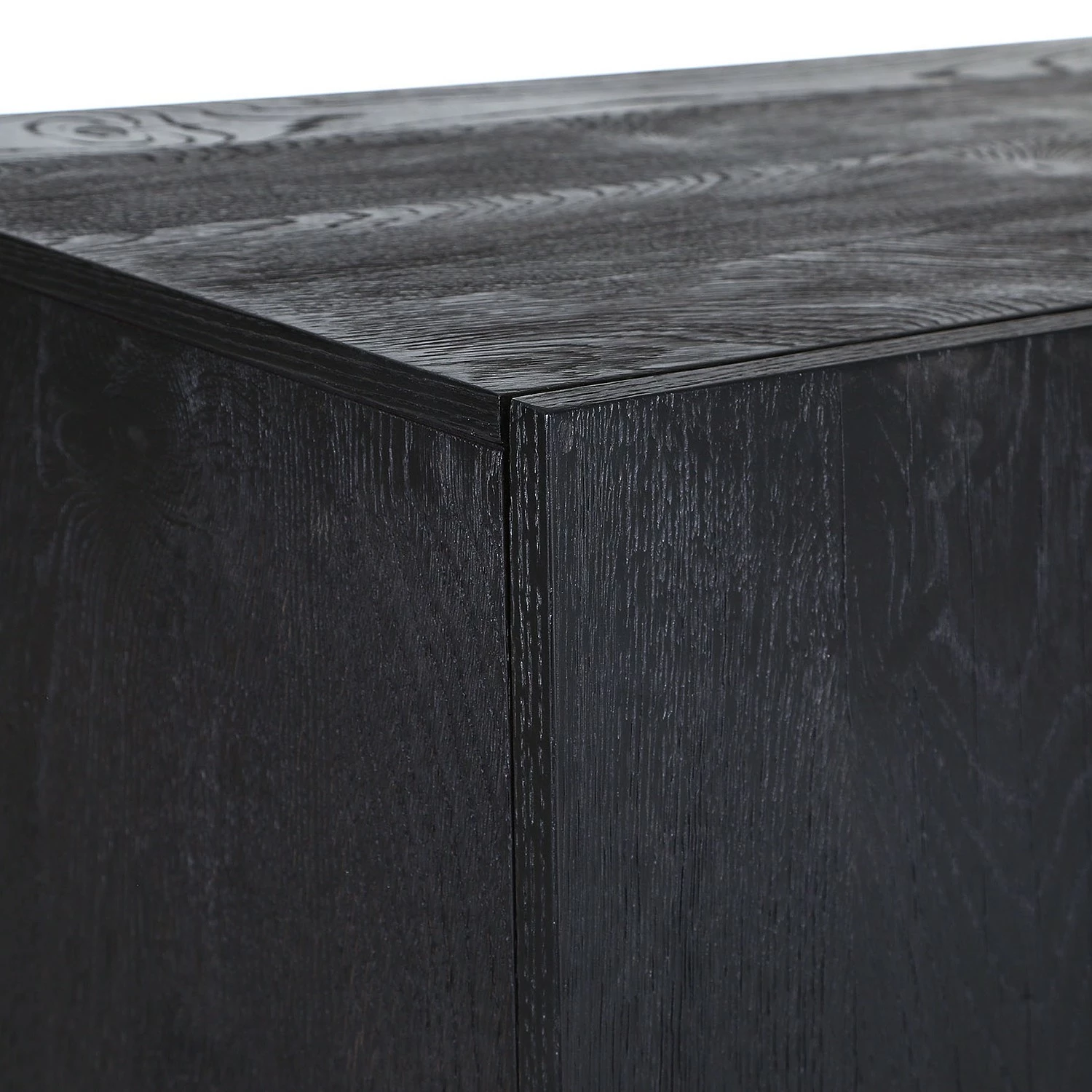 Red Living Buffet Worland I - Placage en bois véritable / Métal -Chêne noir / Doré 7 Red Living Buffet Worland I - Placage en bois véritable / Métal -Chêne noir / Doré – Image 5