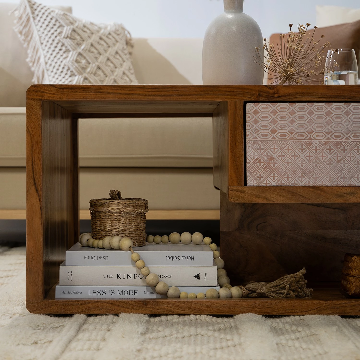 Ars manufacti Table basse Buuda - Acacia massif - Écru / Acacia 6 Ars manufacti Table basse Buuda - Acacia massif - Écru / Acacia – Image 4