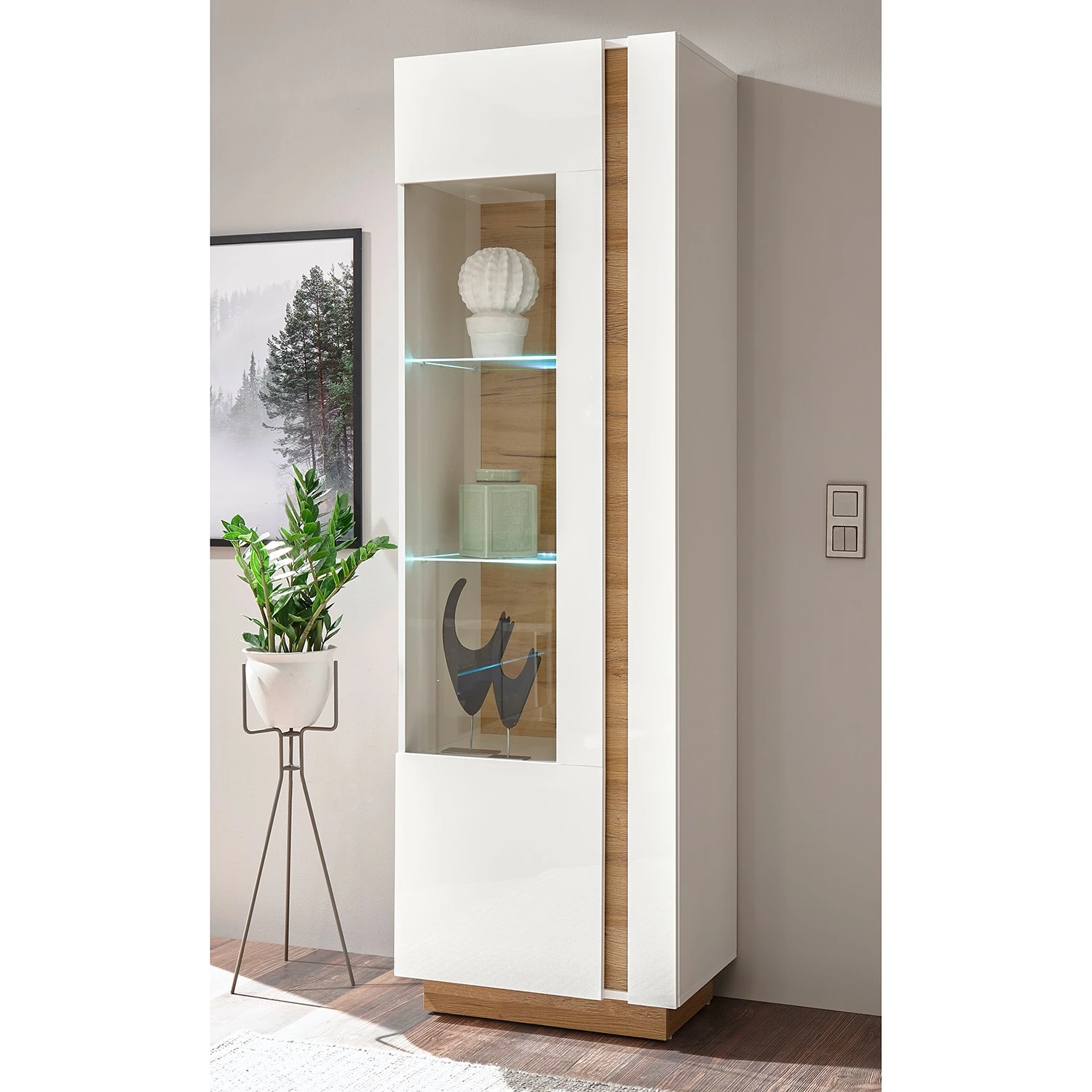 Loftscape Vitrine Cailla - Blanc brillant 4 Loftscape Vitrine Cailla - Blanc brillant – Image 2