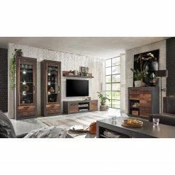 Red Living Commode Buzan IV - Imitation bois recyclé / Anthracite 12 Red Living Commode Buzan IV - Imitation bois recyclé / Anthracite -loftscape Boutique 1000223918 200828 15450700087 MOOD DETAILS P000000001000223918 mood