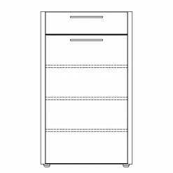 Voss Meuble d’entrée Levio - Placage en bois véritable - Chêne - Noir - Largeur : 61 cm - Butoir à droite 9 Voss Meuble d’entrée Levio - Placage en bois véritable - Chêne - Noir - Largeur : 61 cm - Butoir à droite -loftscape Boutique 1000223937 210127 06172500003 SKETCH DETAILS P000000001000223937 sketch