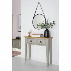 Maison Belfort Console Lavalle - Partiellement en pin massif - Pin / Gris clair -loftscape Boutique 1000224193 210818 13565700002 MOOD DETAILS P000000001000224193 mood