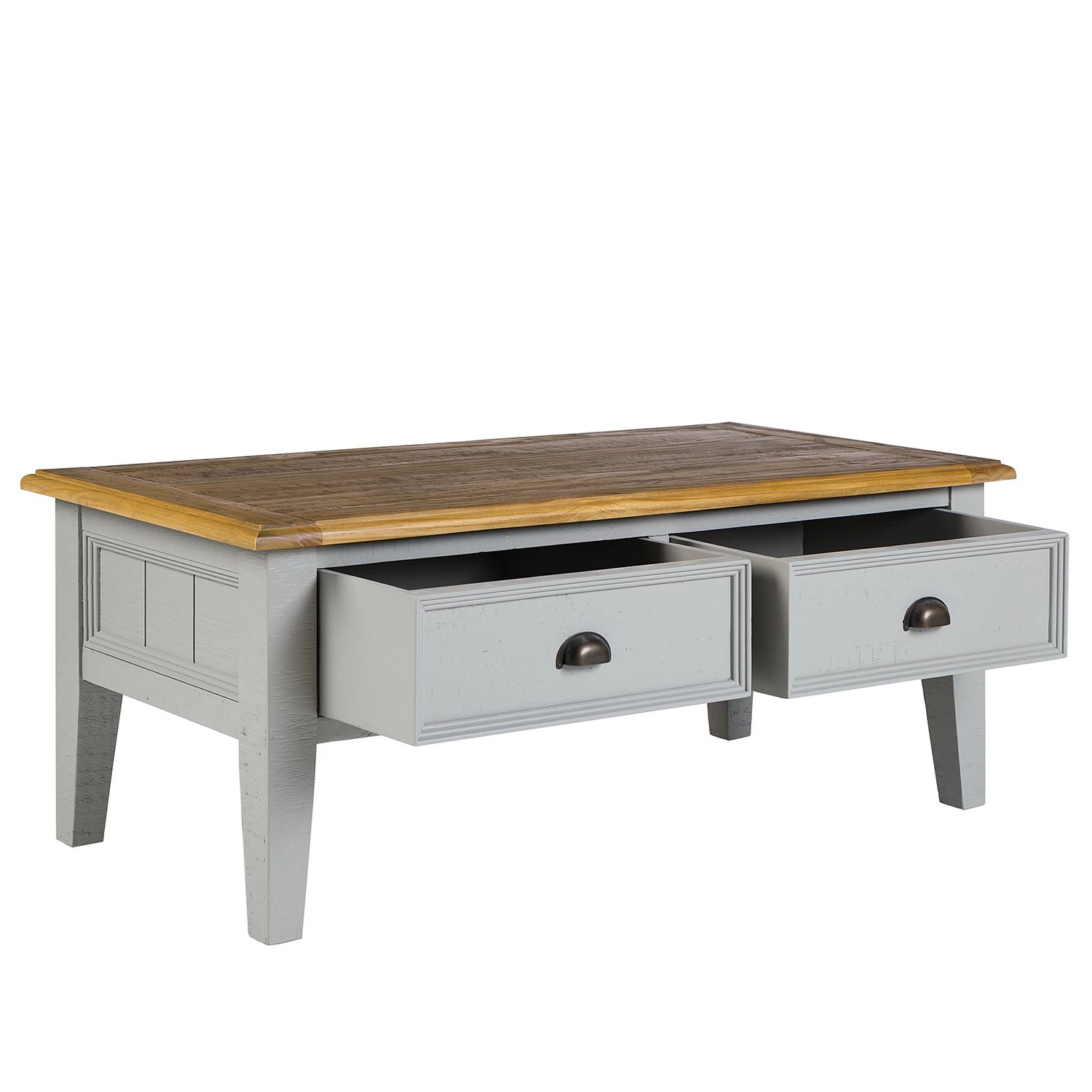 Maison Belfort Table basse Lavalle - Partiellement en pin massif - Pin / Gris clair 7 Maison Belfort Table basse Lavalle - Partiellement en pin massif - Pin / Gris clair – Image 5