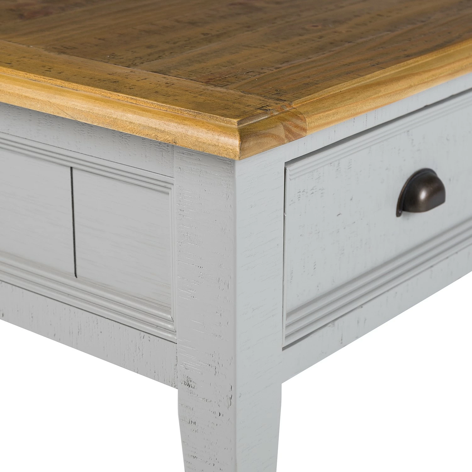 Maison Belfort Table basse Lavalle - Partiellement en pin massif - Pin / Gris clair 11 Maison Belfort Table basse Lavalle - Partiellement en pin massif - Pin / Gris clair – Image 9