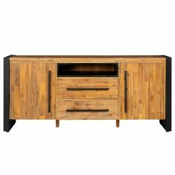 Ars manufacti Buffet Urban Industry I - Partiellement en acacia massif / Métal - Acacia / Noir -loftscape Boutique 1000224201 210908 15541900002 DETAILS P000000001000224201