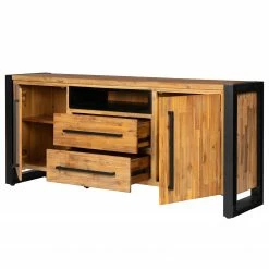 Ars manufacti Buffet Urban Industry I - Partiellement en acacia massif / Métal - Acacia / Noir -loftscape Boutique 1000224201 210908 15541900004 DETAILS P000000001000224201