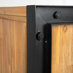 Ars manufacti Buffet Urban Industry I - Partiellement en acacia massif / Métal - Acacia / Noir -loftscape Boutique 1000224201 210908 15541900007 DETAILS P000000001000224201