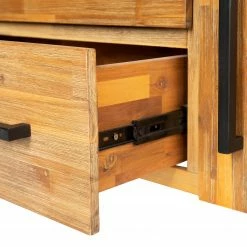 Ars manufacti Buffet Urban Industry I - Partiellement en acacia massif / Métal - Acacia / Noir -loftscape Boutique 1000224201 210908 15541900008 DETAILS P000000001000224201