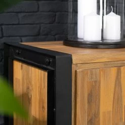 Ars manufacti Buffet Urban Industry I - Partiellement en acacia massif / Métal - Acacia / Noir -loftscape Boutique 1000224201 220118 132848000048 DETAILS P000000001000224201