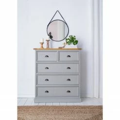 Maison Belfort Commode Lavalle II - Partiellement en pin massif - Pin / Gris clair -loftscape Boutique 1000224203 210811 12061200015 MOOD DETAILS P000000001000224203 mood