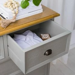 Maison Belfort Commode Lavalle II - Partiellement en pin massif - Pin / Gris clair -loftscape Boutique 1000224203 210811 12061200018 DETAILS P000000001000224203