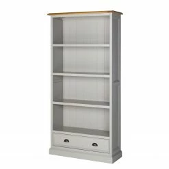 Maison Belfort Étagère Lavalle - Partiellement en pin massif - Pin / Gris clair