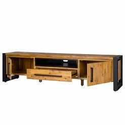 Ars manufacti Meuble TV Urban Industry II - Partiellement en acacia massif / Métal - Acacia / Noir -loftscape Boutique 1000224206 210914 09461000004 DETAILS P000000001000224206