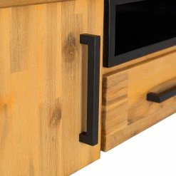 Ars manufacti Meuble TV Urban Industry II - Partiellement en acacia massif / Métal - Acacia / Noir -loftscape Boutique 1000224206 210914 09461100006 DETAILS P000000001000224206