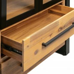 Ars manufacti Vitrine Urban Industry - Partiellement en acacia massif / Métal - Acacia / Noir -loftscape Boutique 1000224217 210715 13172500012 DETAILS P000000001000224217