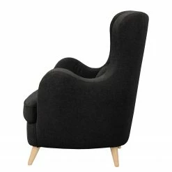 Fauteuil Moulton - Tissu structuré Talta: Noir -loftscape Boutique 1000224303 200916 14014300587 DETAILS P000000001000224303