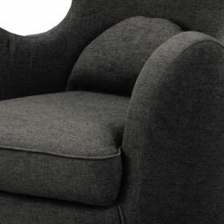 Fauteuil Moulton - Tissu structuré Talta: Noir -loftscape Boutique 1000224303 200916 14014300589 DETAILS P000000001000224303