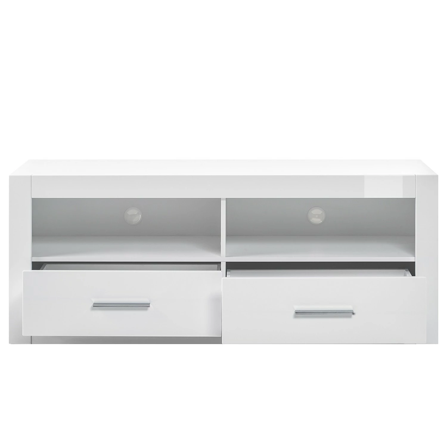 Loftscape Meubles TV muraux Bricktown III (4 él.) - Blanc brillant / Blanc mat 10 Loftscape Meubles TV muraux Bricktown III (4 él.) - Blanc brillant / Blanc mat – Image 8