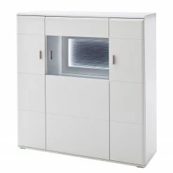 Loftscape Buffet haut Cassville - Blanc mat / Anthracite