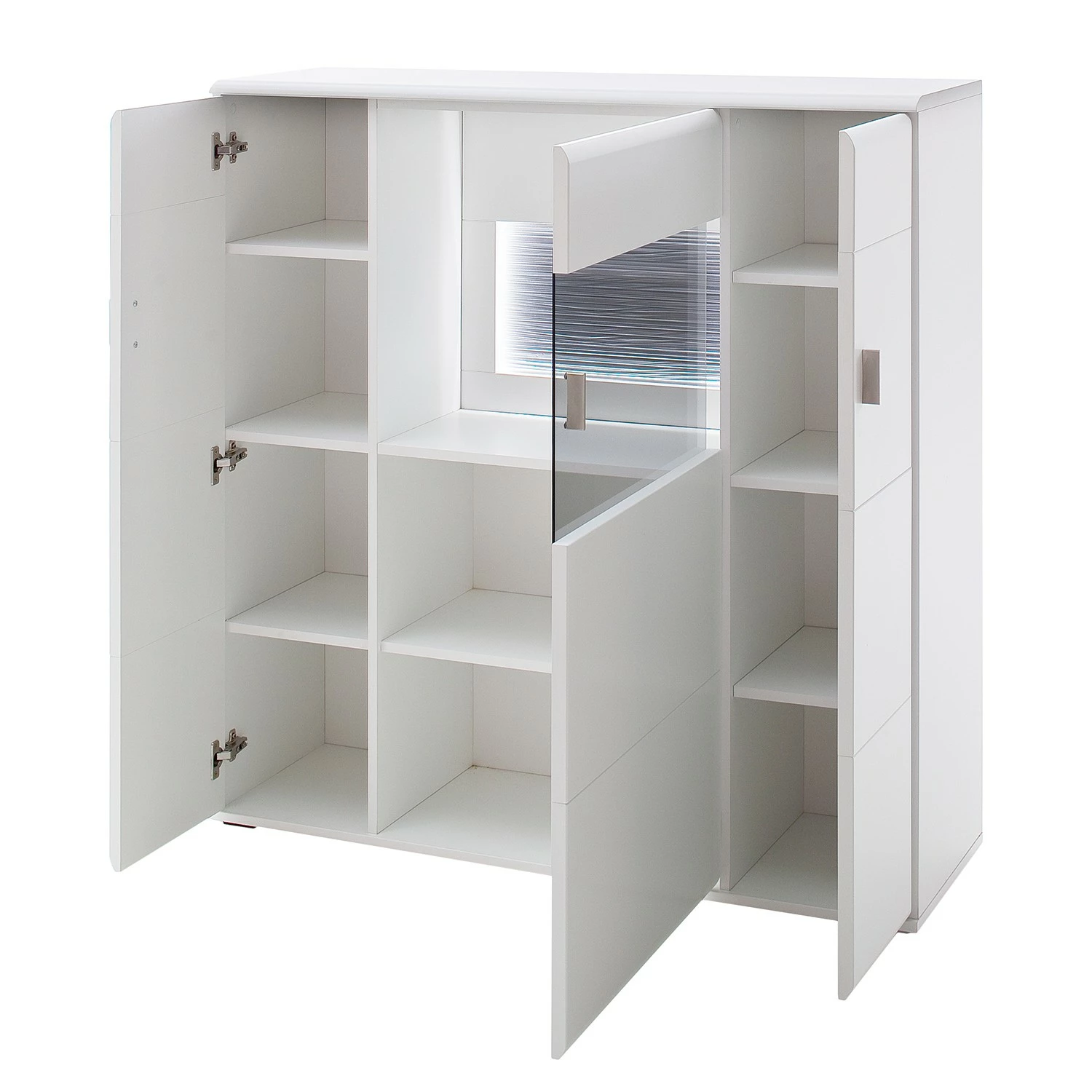 Loftscape Buffet haut Cassville - Blanc mat / Anthracite 6 Loftscape Buffet haut Cassville - Blanc mat / Anthracite – Image 4