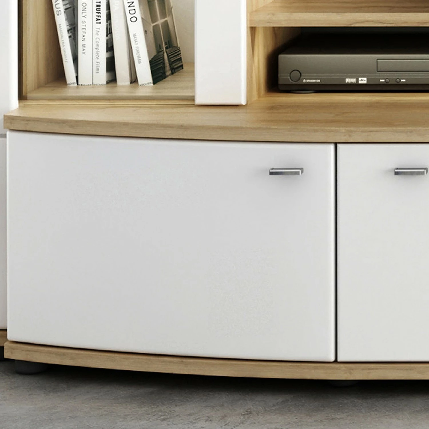 Loftscape Ensembles meubles TV Colcord (4 élém.) - Blanc brillant / Imitiation chêne 8 Loftscape Ensembles meubles TV Colcord (4 élém.) - Blanc brillant / Imitiation chêne – Image 6