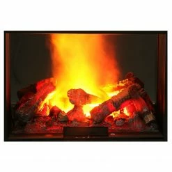 Loftscape Cheminée électrique Toronto - Blanc brillant - Insert de cheminée noir -loftscape Boutique 1000224496 200922 15383300020 DETAILS P000000001000224496