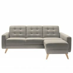 Fredriks Canapé d’angle Cropwell - Tissu - Tissu Ramse: Marron clair - Méridienne courte à droite (vue de face) -loftscape Boutique 1000225156 210305 12301800167 DETAILS P000000001000225156